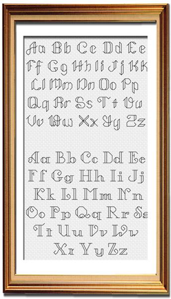 (image for) Backstitch Alphabets